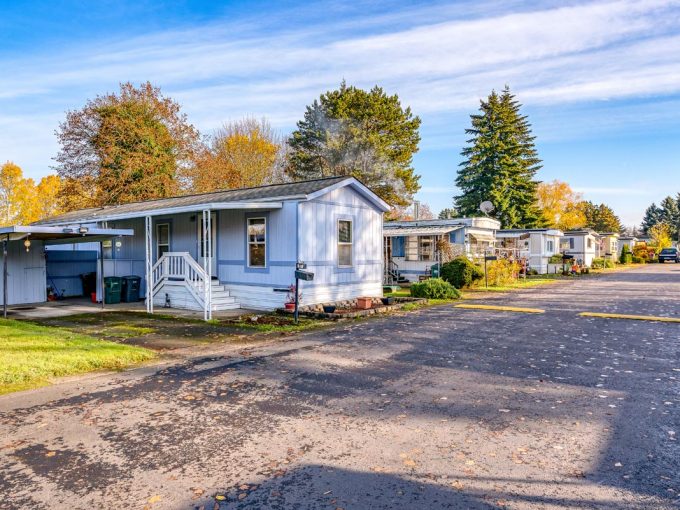 road with homes and driveways