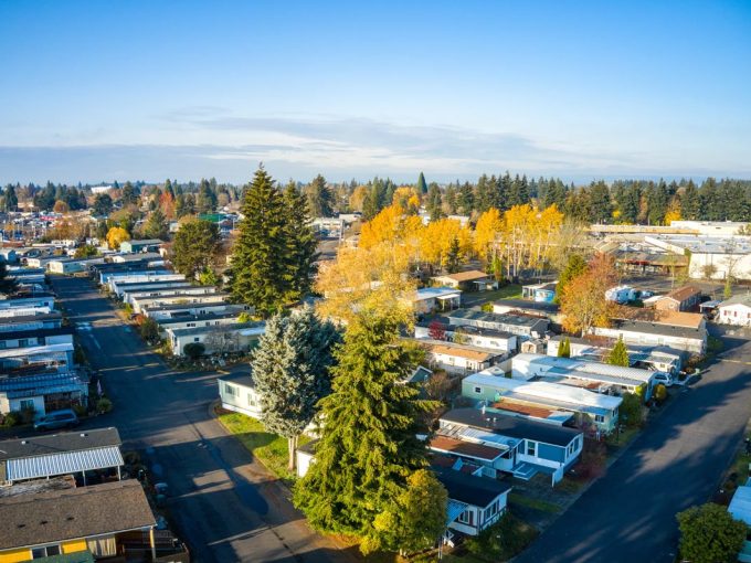 aerial view of Terra Buena with lots of trees