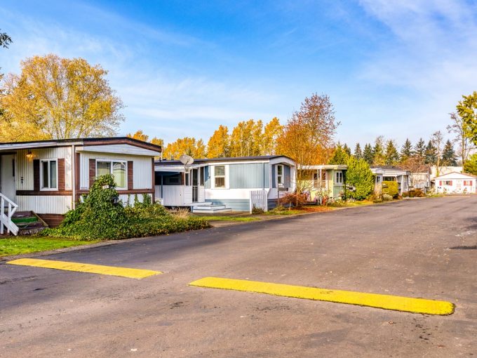 road with houses on either side